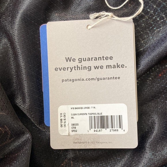NWT Patagonia “Baggies Longs” environmentally, conscious  swim trunks - Picture 3 of 12